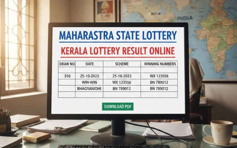 kerala lottery result online at Maharashtra State Lottery featured image